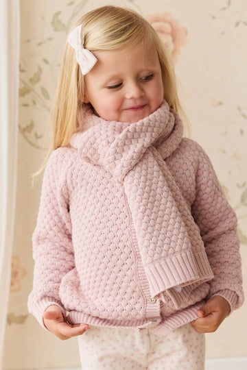 Maple Scarf - Pastel Pink Marle Childrens Scarf from Jamie Kay Australia