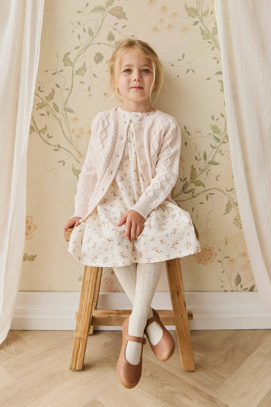 Alexis Cardigan - Cosy Mauve Childrens Cardigan from Jamie Kay Australia