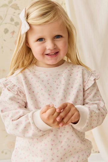 Organic Cotton Lilith Sweatshirt - Victoria Blush Childrens Top from Jamie Kay Australia
