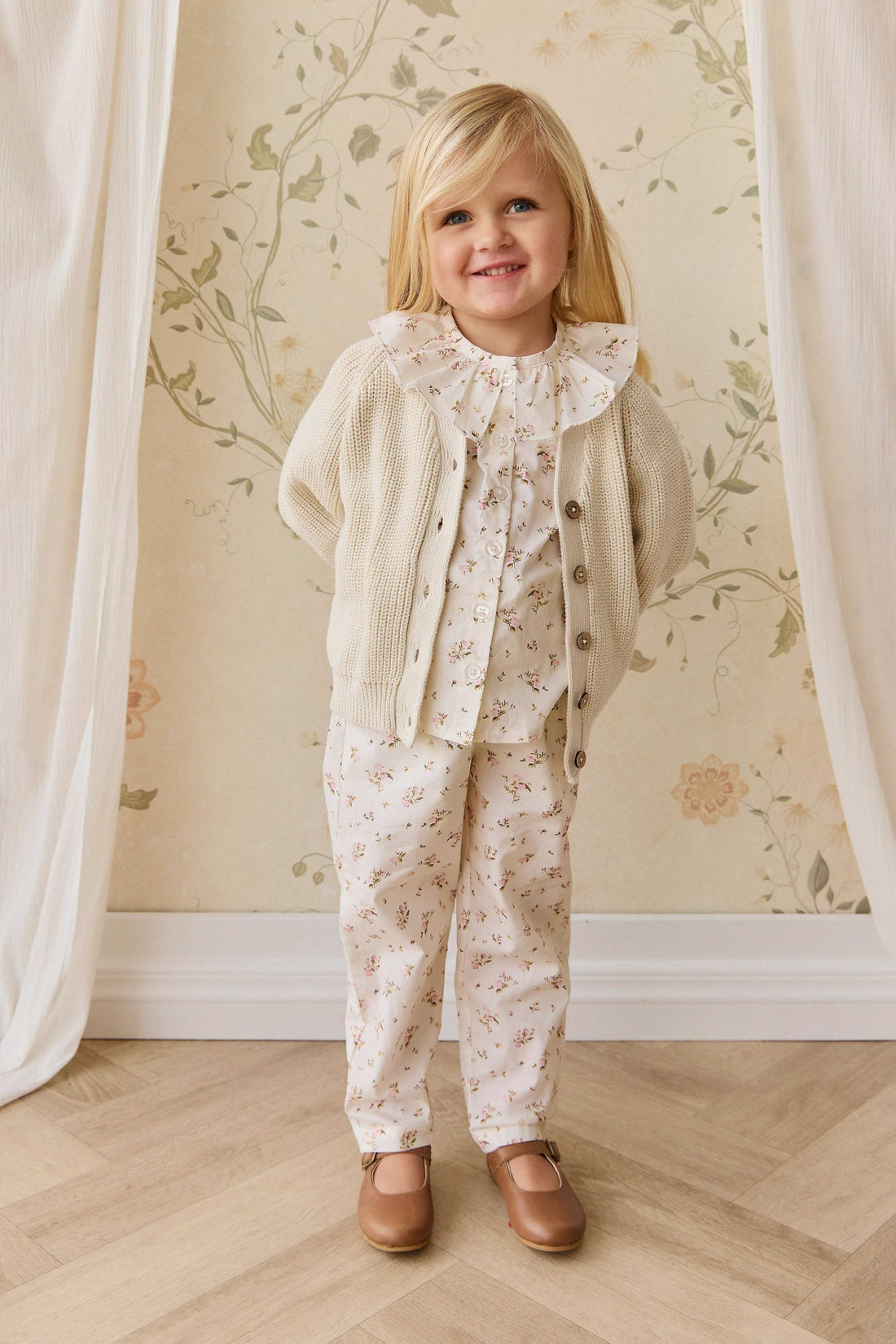 Paloma Cardigan - Vanilla Childrens Cardigan from Jamie Kay Australia