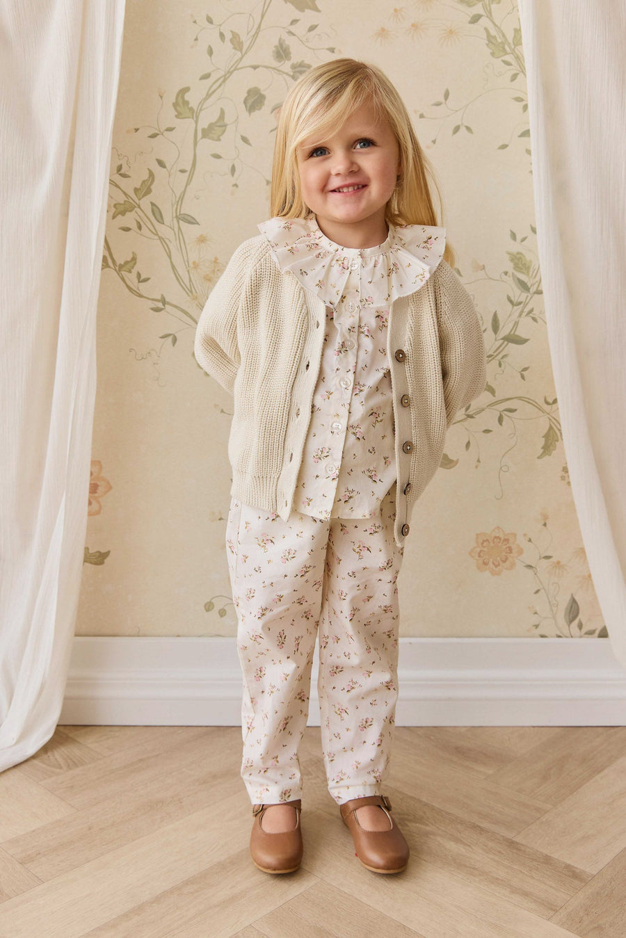 Paloma Cardigan - Vanilla Childrens Cardigan from Jamie Kay Australia
