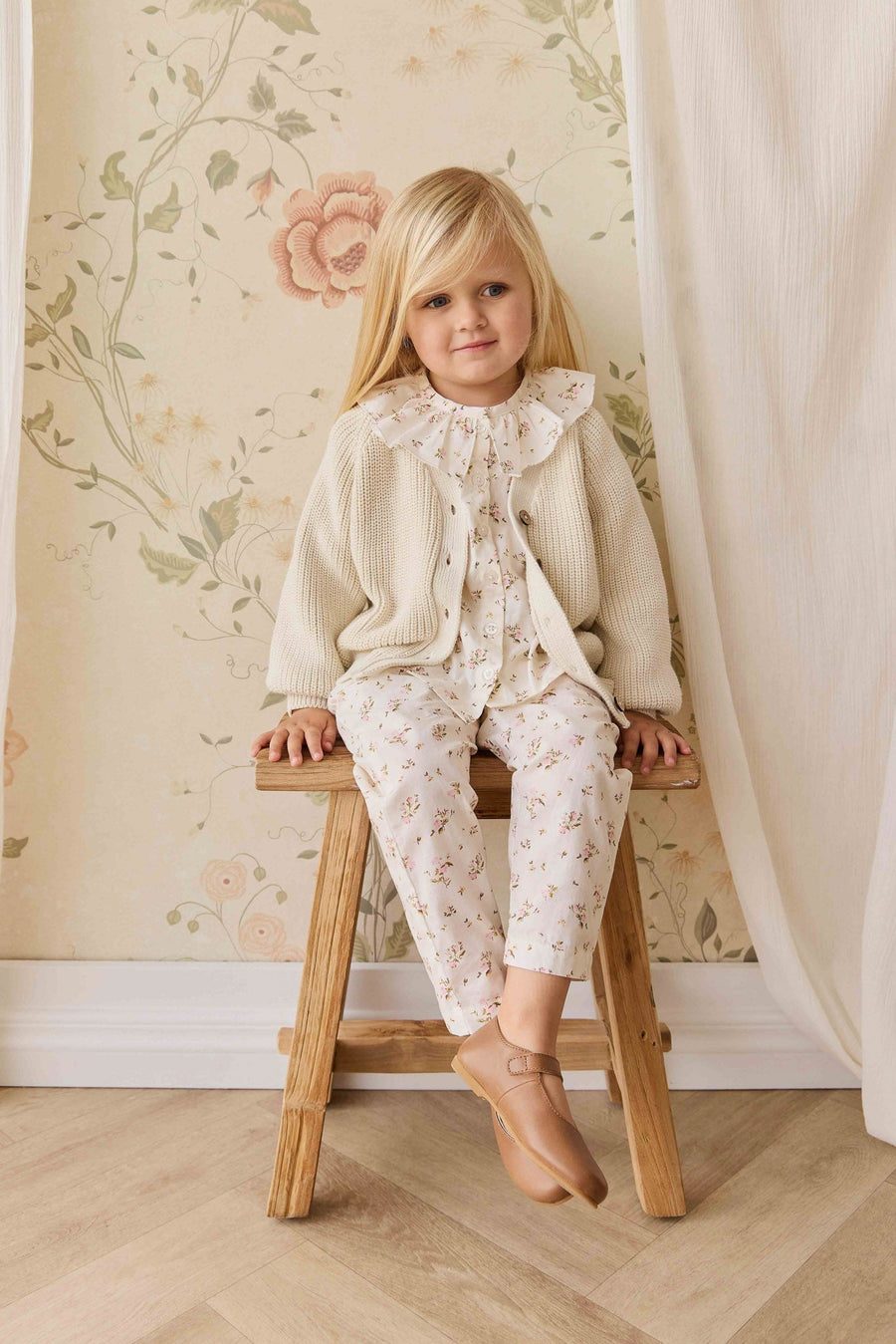 Organic Cotton Alora Top - Bianca Antique Childrens Top from Jamie Kay Australia