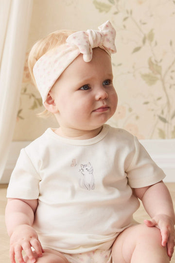 Pima Cotton Aude Tee - Little Moon Parchment Childrens Top from Jamie Kay Australia