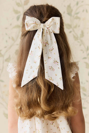 Organic Cotton Alora Bow - Bianca Antique Childrens Bow from Jamie Kay Australia