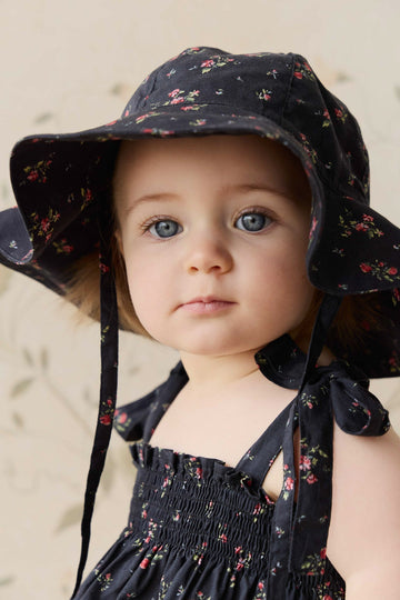 Organic Cotton Noelle Hat - Bianca Noir Childrens Hat from Jamie Kay Australia