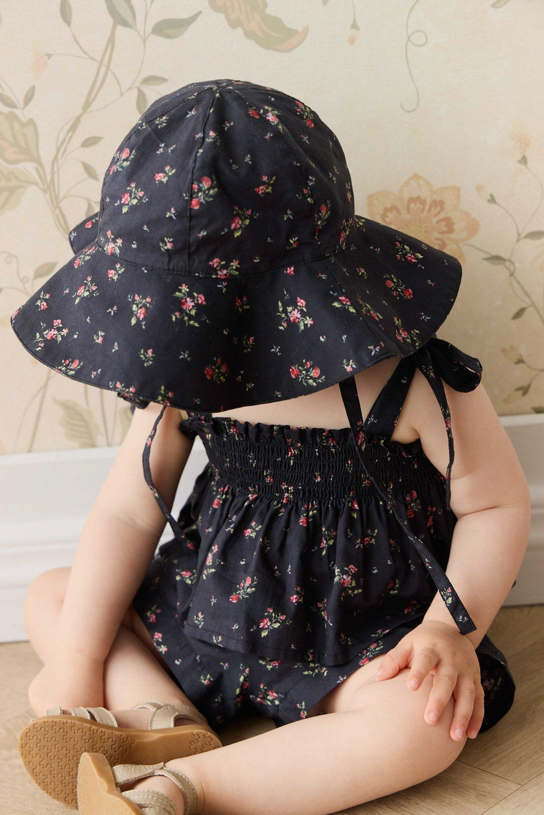 Organic Cotton Noelle Hat - Bianca Noir Childrens Hat from Jamie Kay Australia
