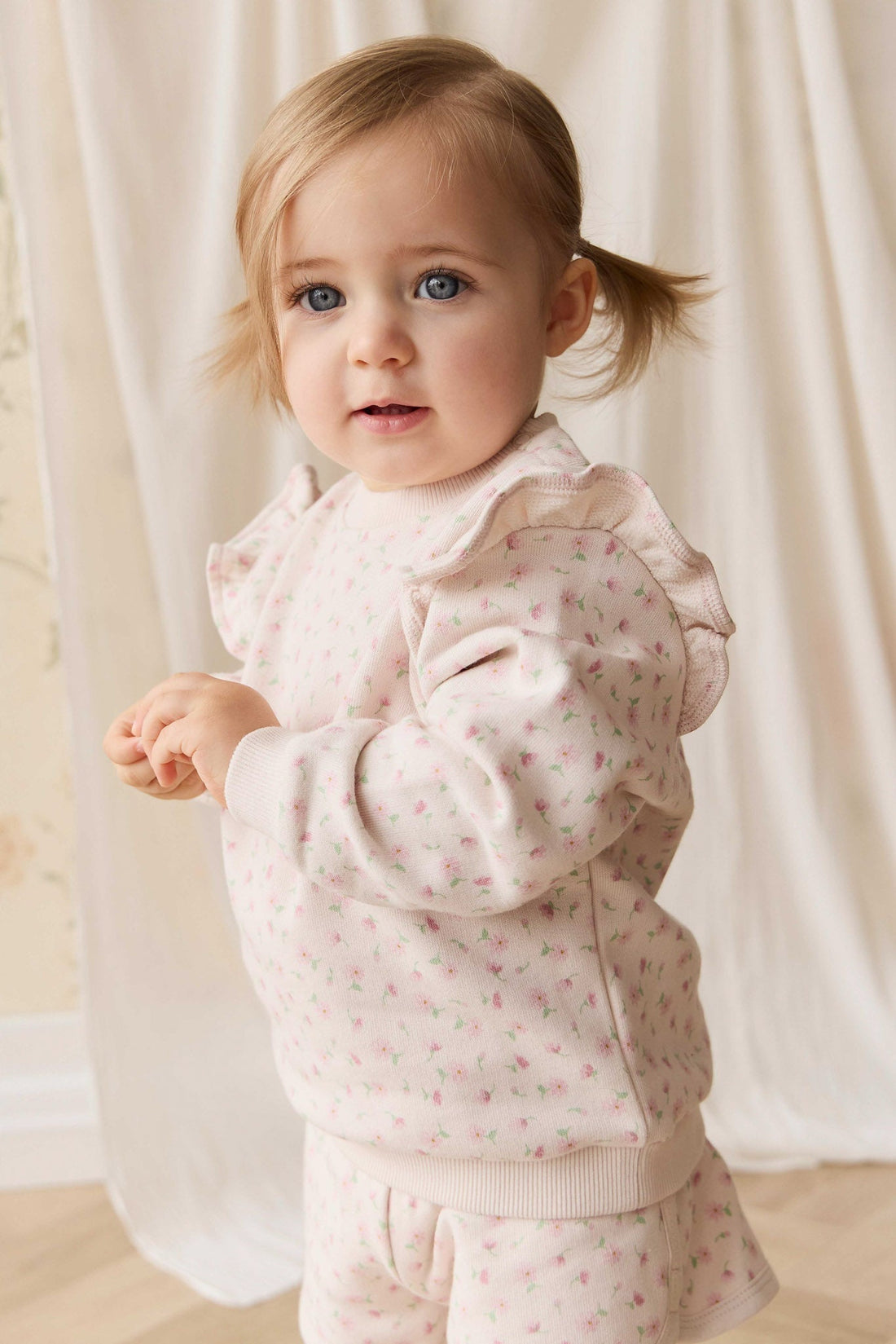 Organic Cotton Lilith Sweatshirt - Victoria Blush Childrens Top from Jamie Kay Australia