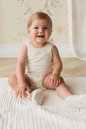 Adalyn Playsuit - Parchment Childrens Playsuit from Jamie Kay Australia