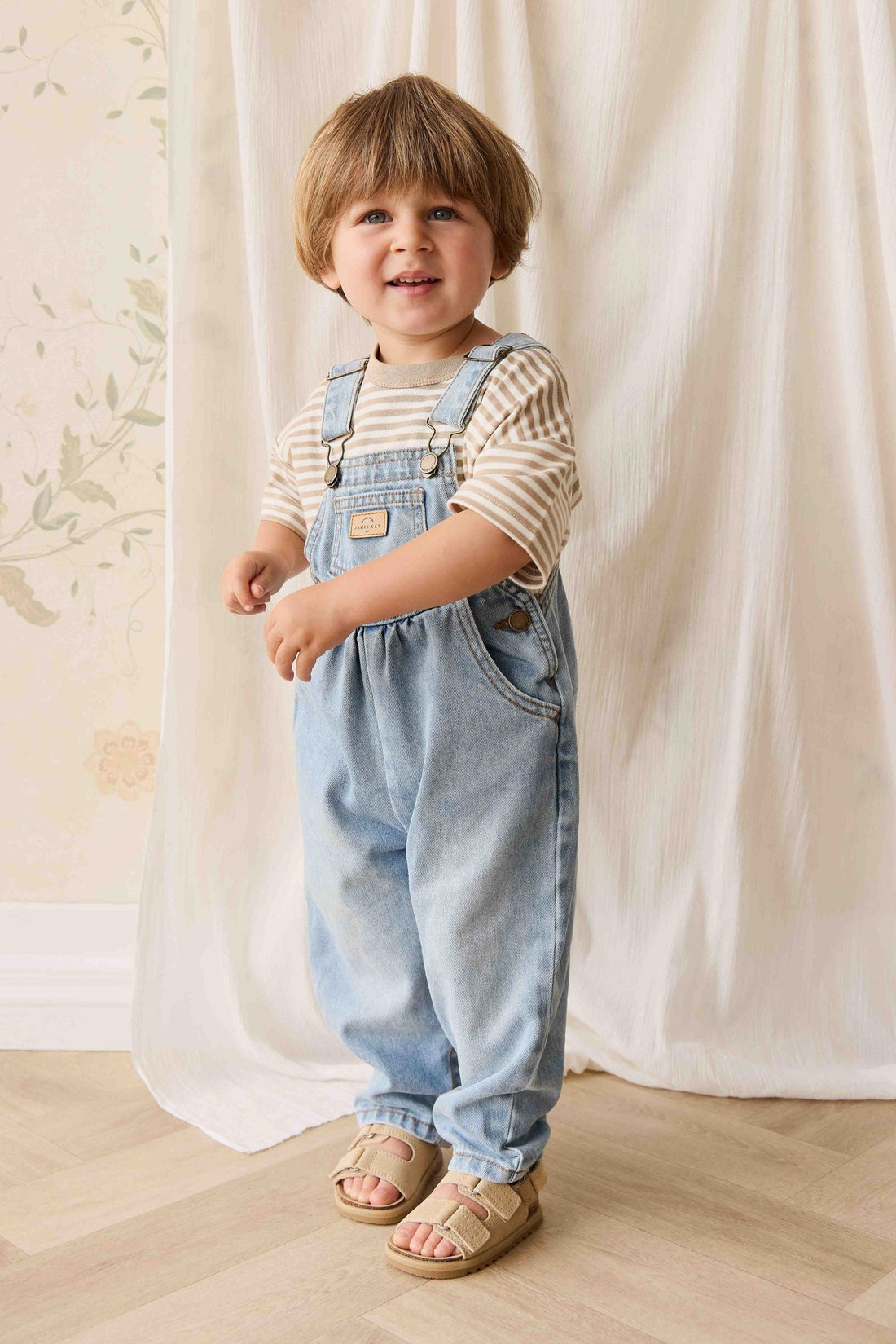 Cecil Overall - Antique Blue Childrens Overall from Jamie Kay Australia
