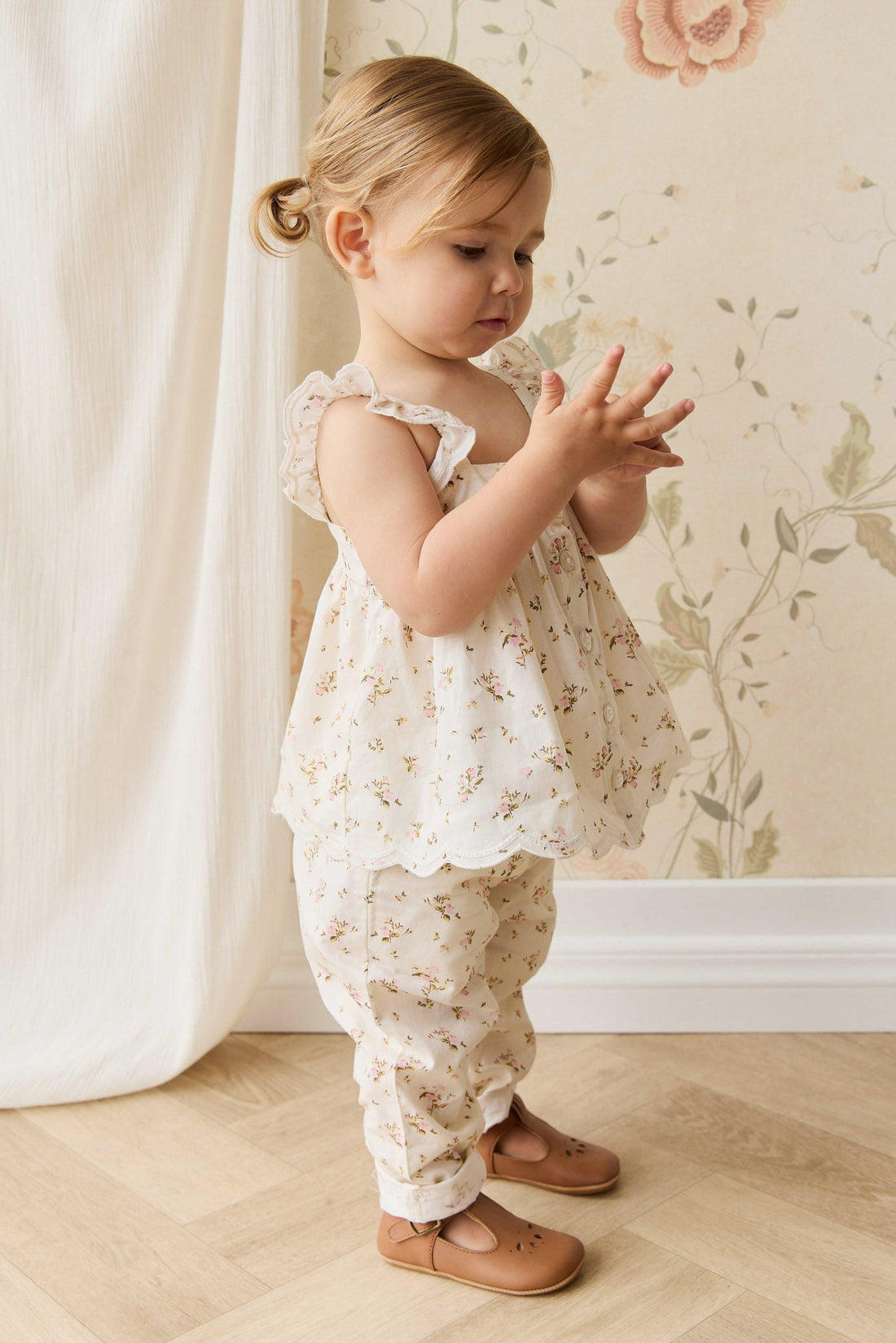 Organic Cotton Haylen Top - Bianca Antique Childrens Top from Jamie Kay Australia
