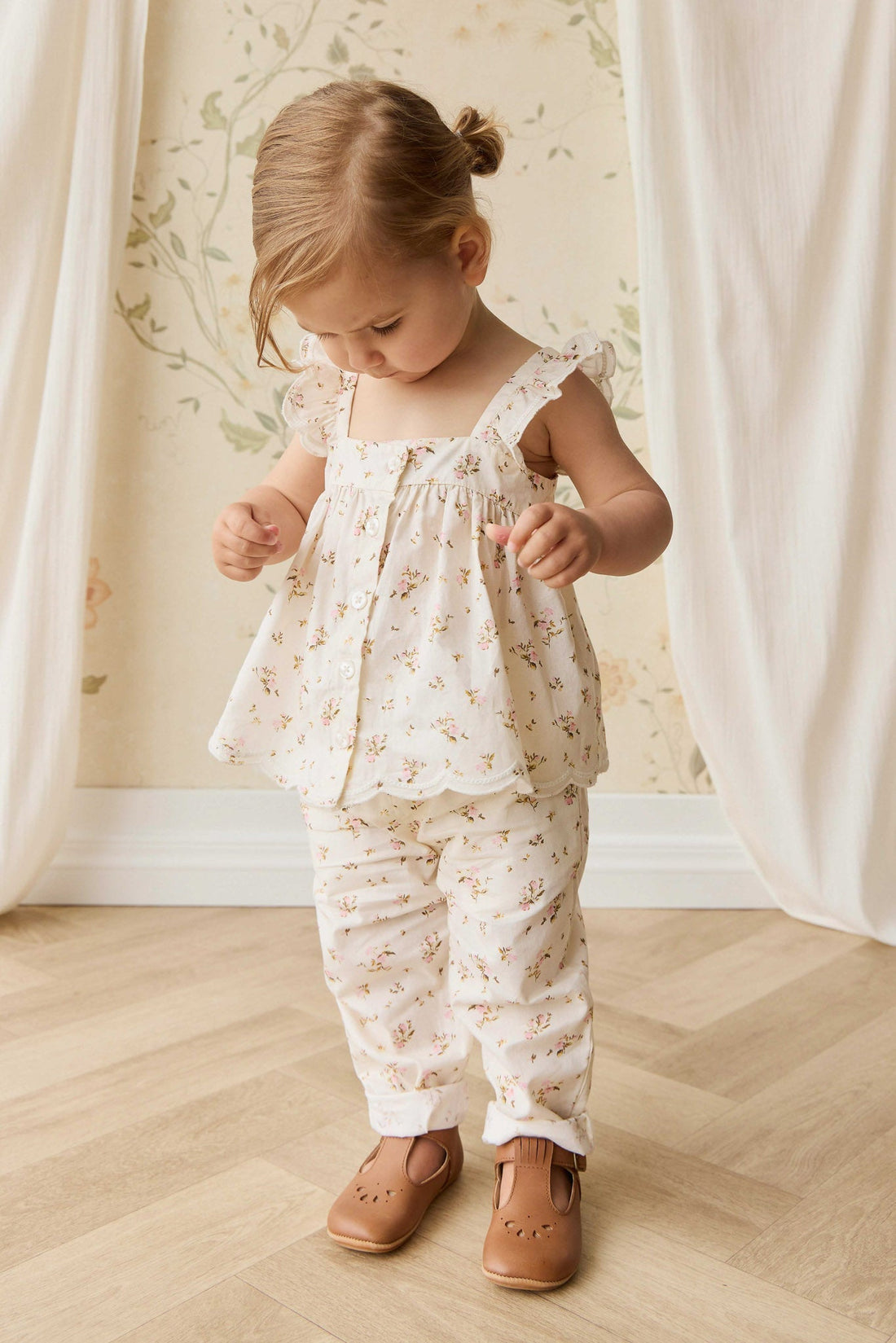 Organic Cotton Haylen Top - Bianca Antique Childrens Top from Jamie Kay Australia