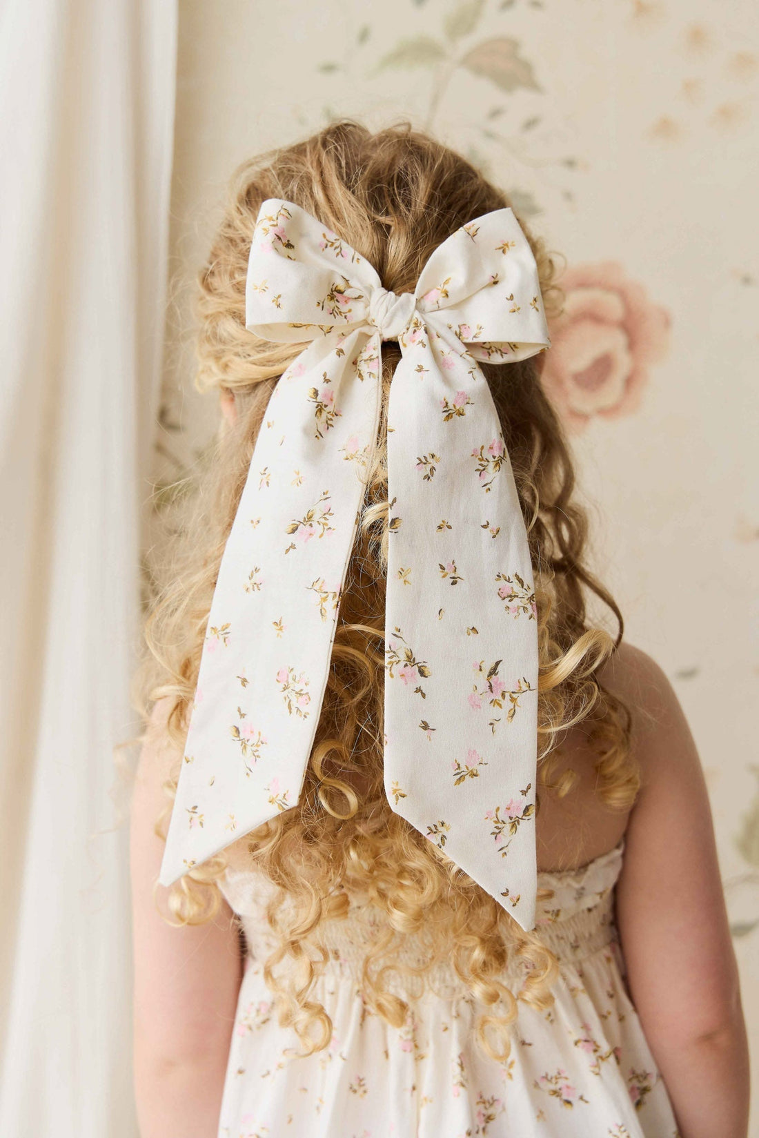 Organic Cotton Alora Bow - Bianca Antique Childrens Bow from Jamie Kay Australia