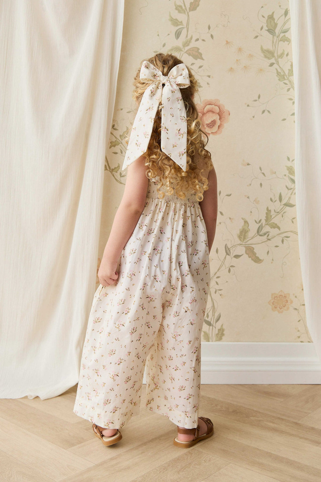 Organic Cotton Arabella Jumpsuit - Bianca Antique Childrens Jumpsuit from Jamie Kay Australia