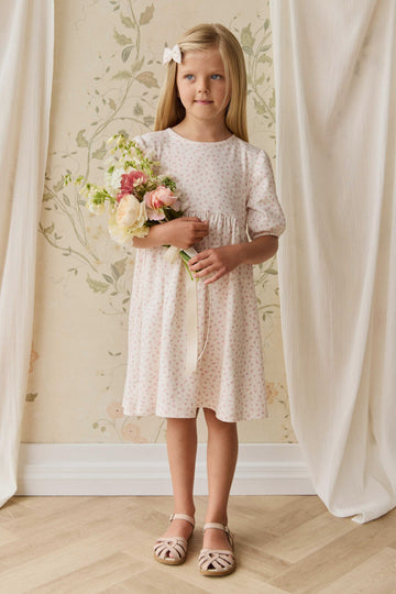 Organic Cotton Rosie Dress - Victoria Blush Childrens Dress from Jamie Kay Australia