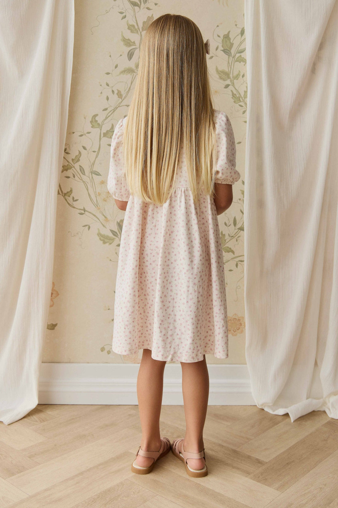 Organic Cotton Rosie Dress - Victoria Blush Childrens Dress from Jamie Kay Australia