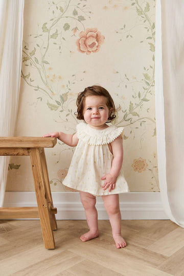 Organic Cotton Muslin Annalise Top - Vintage Ditsy Childrens Top from Jamie Kay Australia