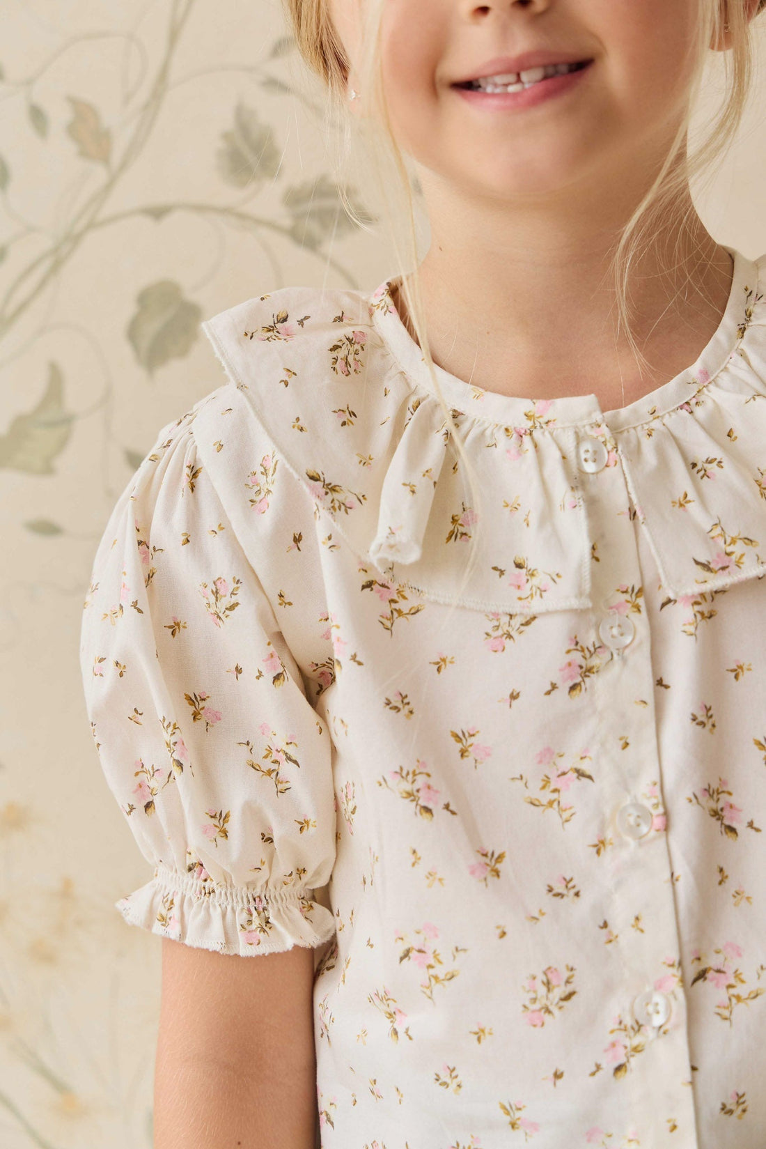 Organic Cotton Alora Top - Bianca Antique Childrens Top from Jamie Kay Australia