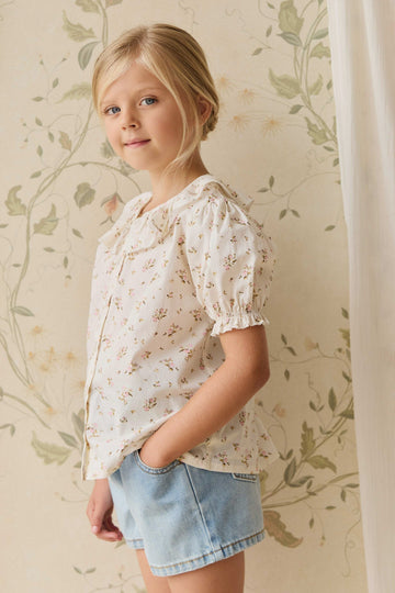 Organic Cotton Alora Top - Bianca Antique Childrens Top from Jamie Kay Australia