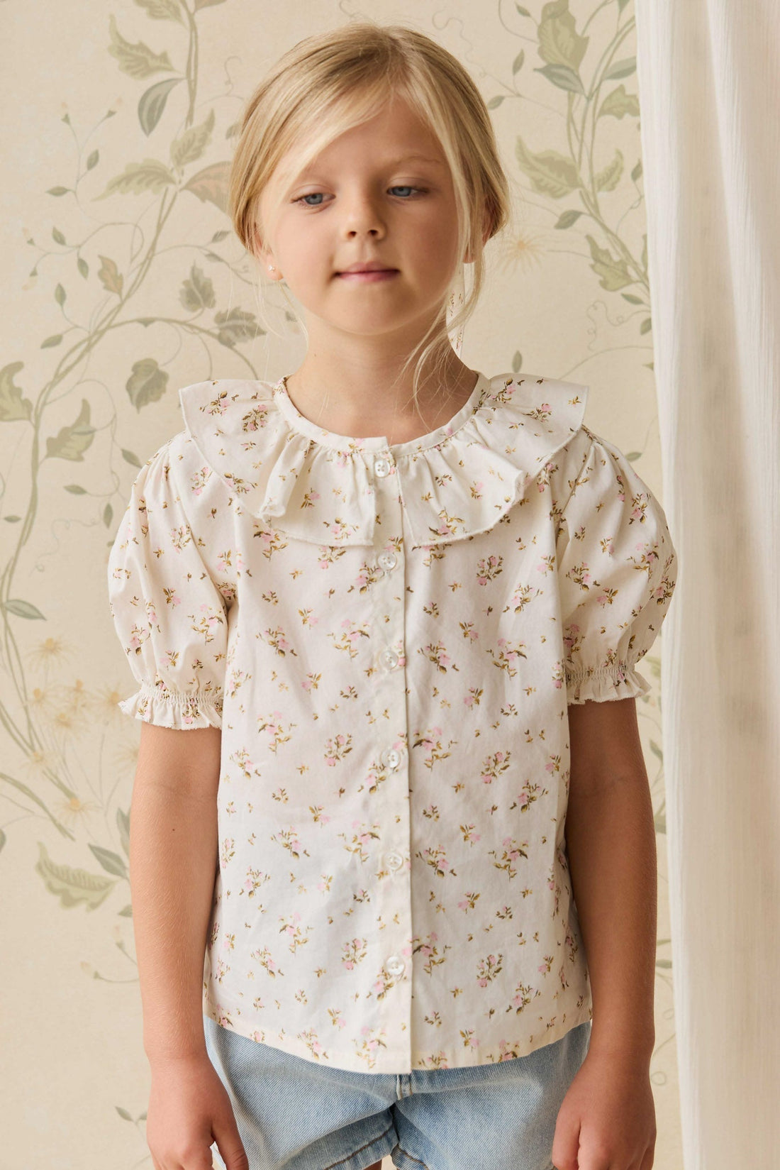 Organic Cotton Alora Top - Bianca Antique Childrens Top from Jamie Kay Australia