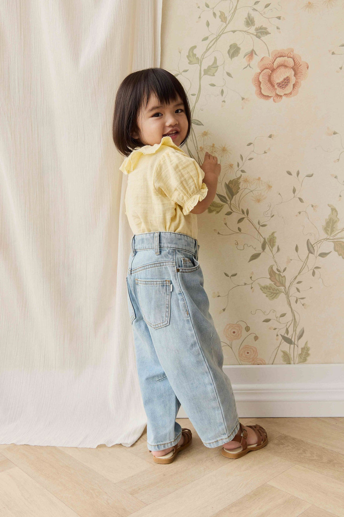 Sierra Pant - Antique Blue Childrens Pant from Jamie Kay Australia