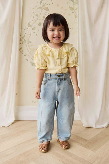 Sierra Pant - Antique Blue Childrens Pant from Jamie Kay Australia