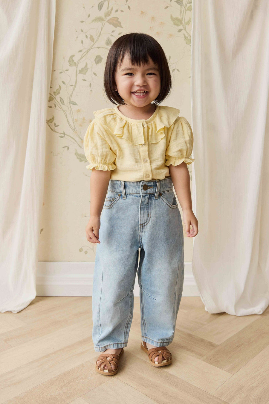 Sierra Pant - Antique Blue Childrens Pant from Jamie Kay Australia