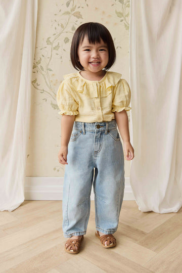 Organic Cotton Muslin Alora Top - Sunshine Childrens Top from Jamie Kay Australia