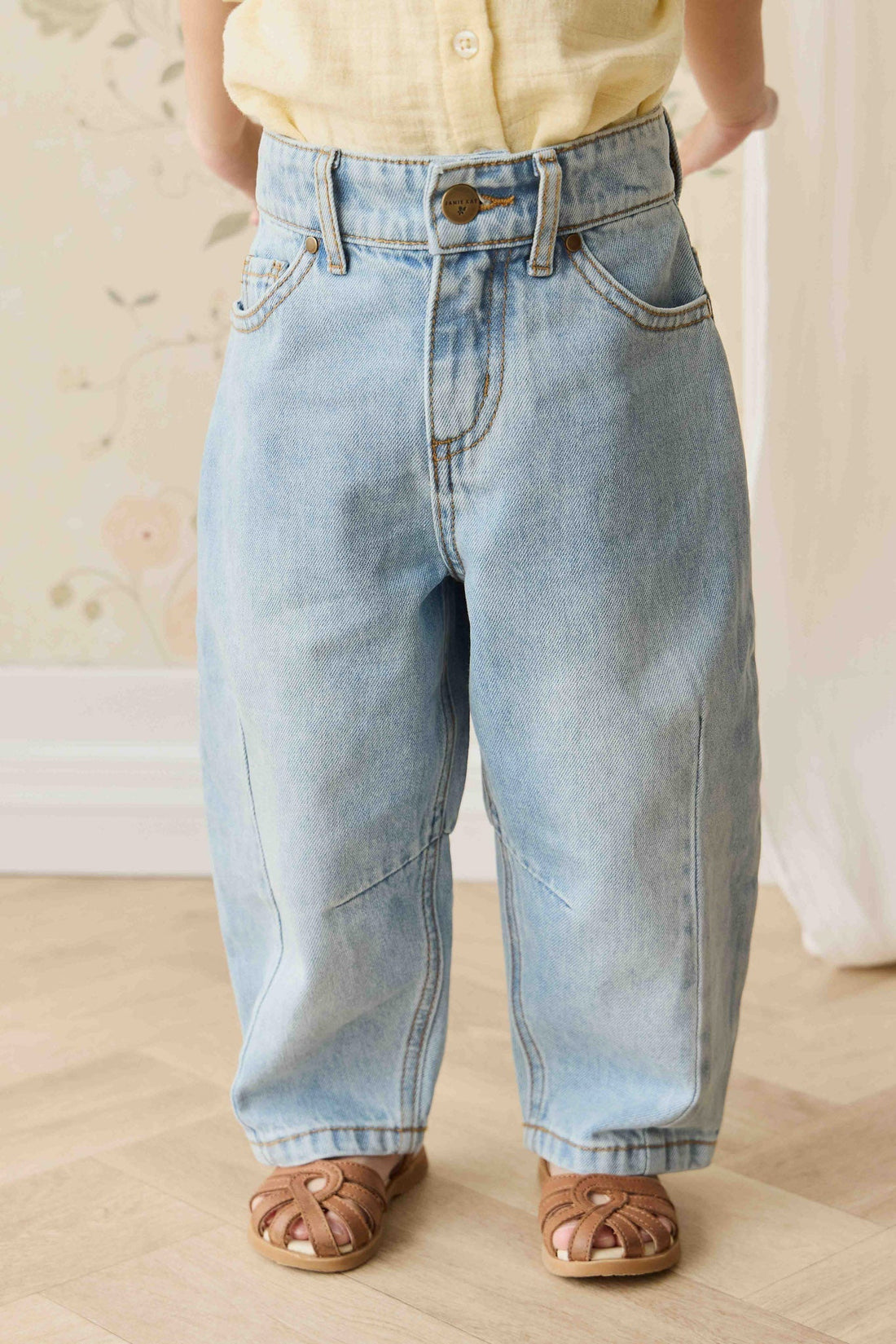 Sierra Pant - Antique Blue Childrens Pant from Jamie Kay Australia