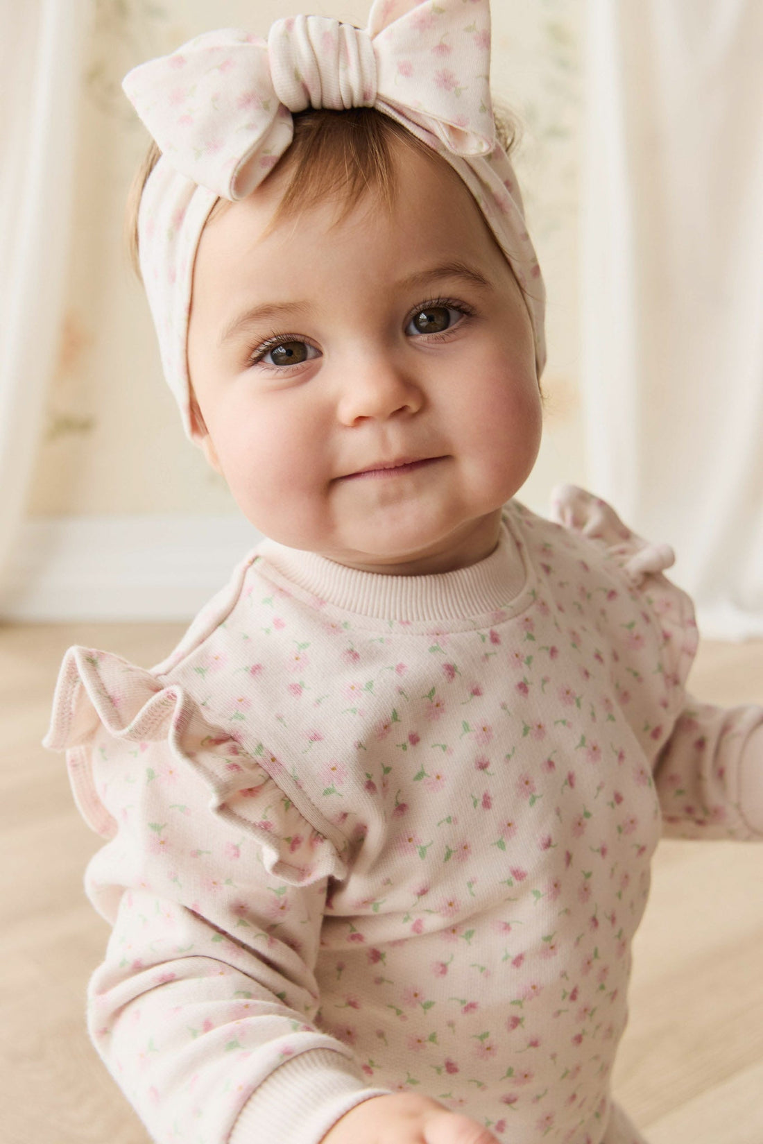 Organic Cotton Lilith Sweatshirt - Victoria Blush Childrens Top from Jamie Kay Australia