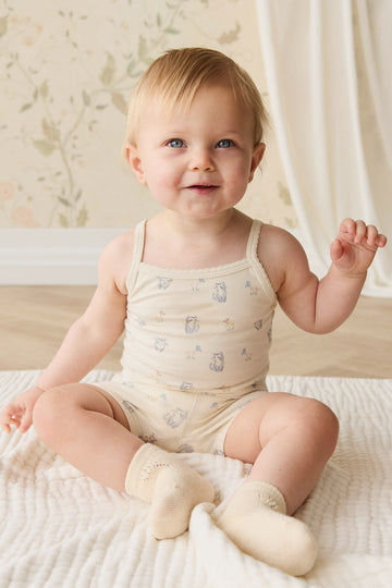 Organic Cotton Jolie Singlet Pyjama Set - Charlies Butterflies Childrens Pyjama from Jamie Kay Australia