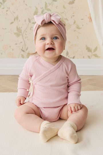 Organic Cotton Modal Marina Long Sleeve Bodysuit - Trinket Childrens Bodysuit from Jamie Kay Australia