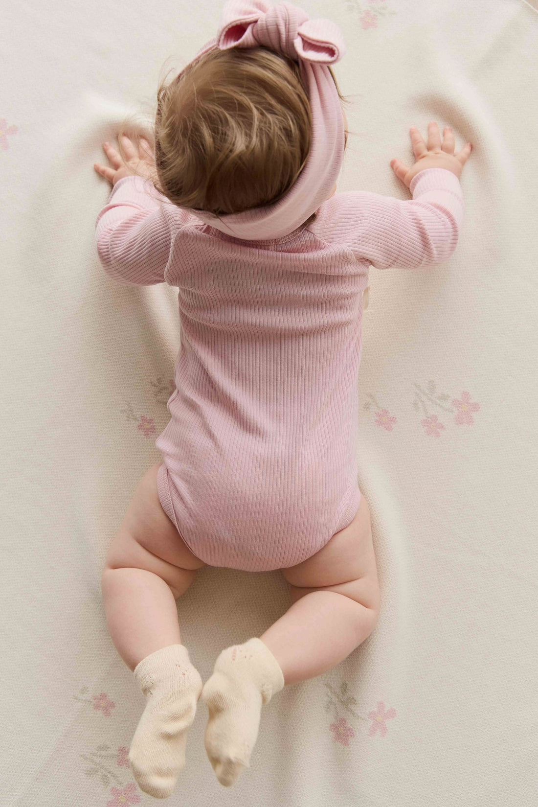 Organic Cotton Modal Marina Long Sleeve Bodysuit - Trinket Childrens Bodysuit from Jamie Kay Australia