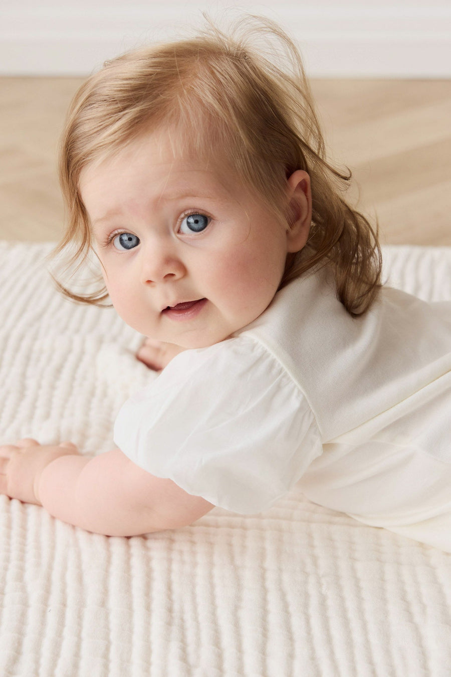 Pima Cotton Myla Top - Parchment Childrens Top from Jamie Kay Australia