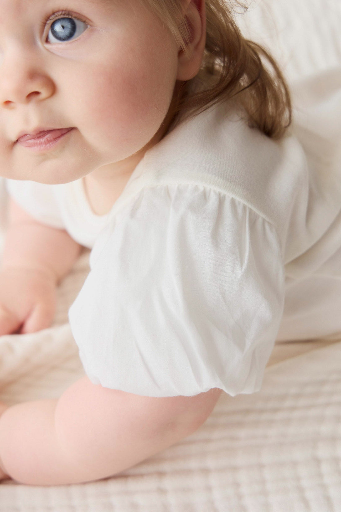 Pima Cotton Myla Top - Parchment Childrens Top from Jamie Kay Australia