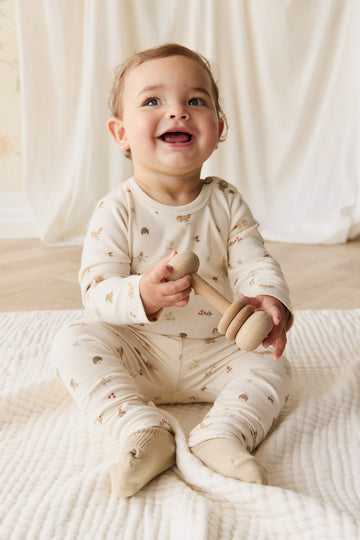 Organic Cotton Fernley Bodysuit - Forest Gathering Childrens Bodysuit from Jamie Kay Australia