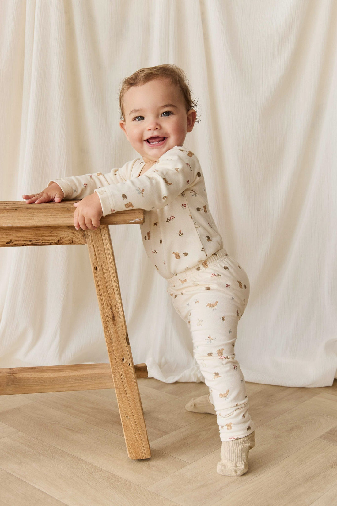 Organic Cotton Everyday Legging - Forest Gathering Childrens Legging from Jamie Kay Australia