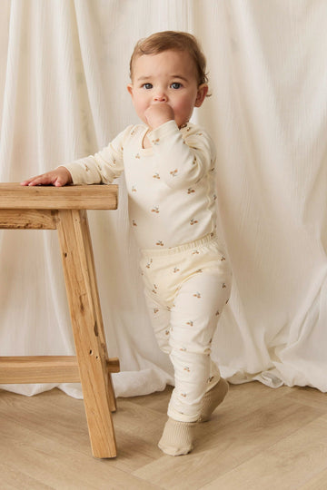 Organic Cotton Everyday Legging - Forest Night Acorns Childrens Legging from Jamie Kay Australia