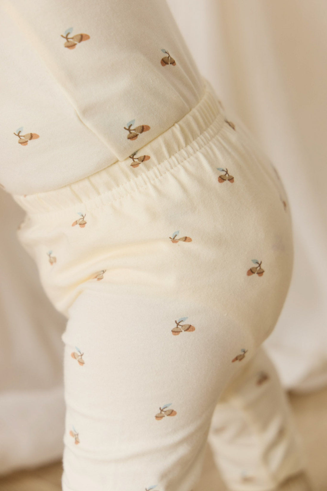 Organic Cotton Everyday Legging - Forest Night Acorns Childrens Legging from Jamie Kay Australia