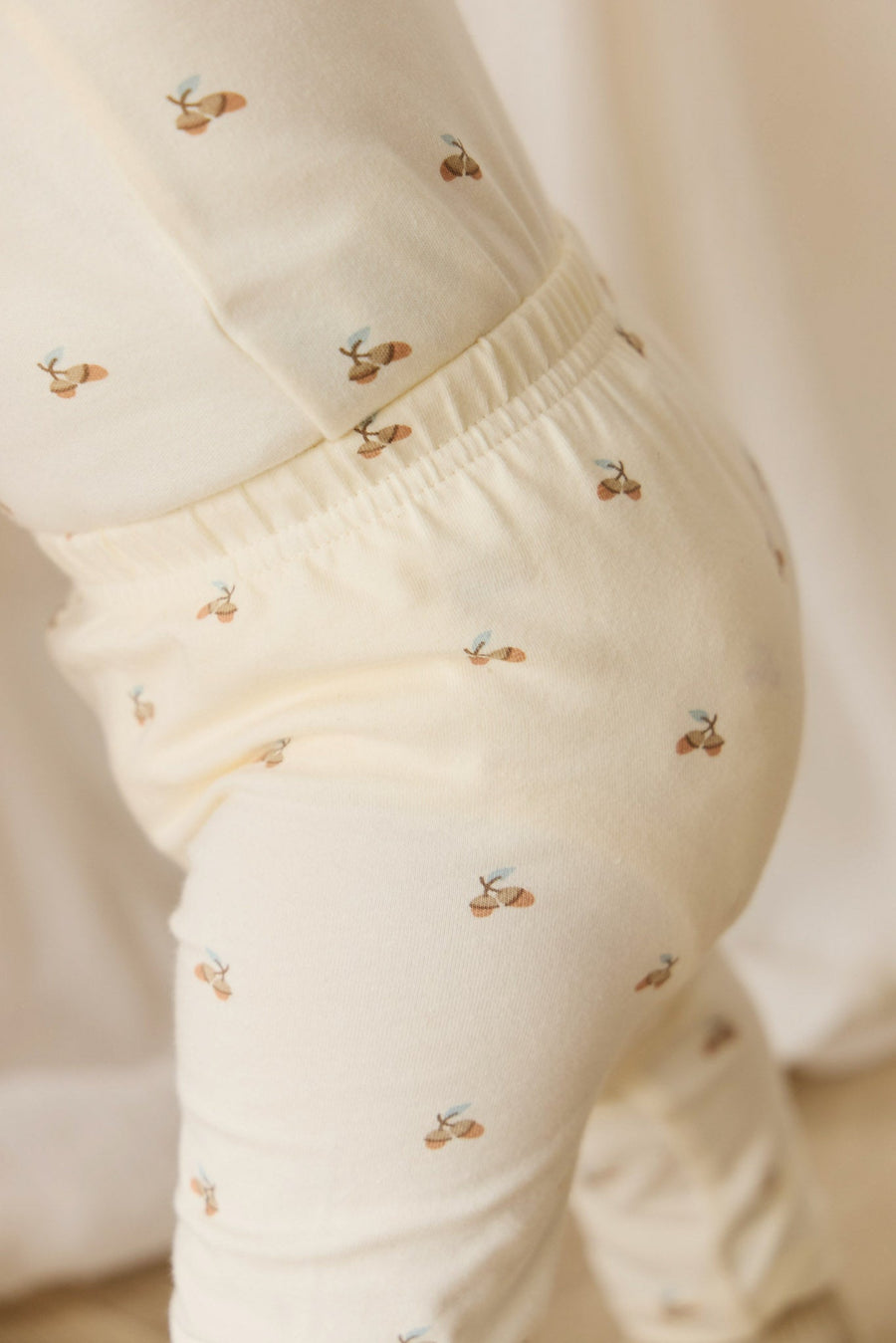 Organic Cotton Everyday Legging - Forest Night Acorns Childrens Legging from Jamie Kay Australia