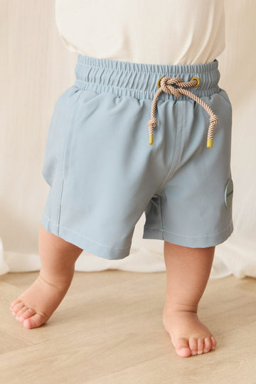 Wyatt Board Short - Cenote Childrens Swimwear from Jamie Kay Australia