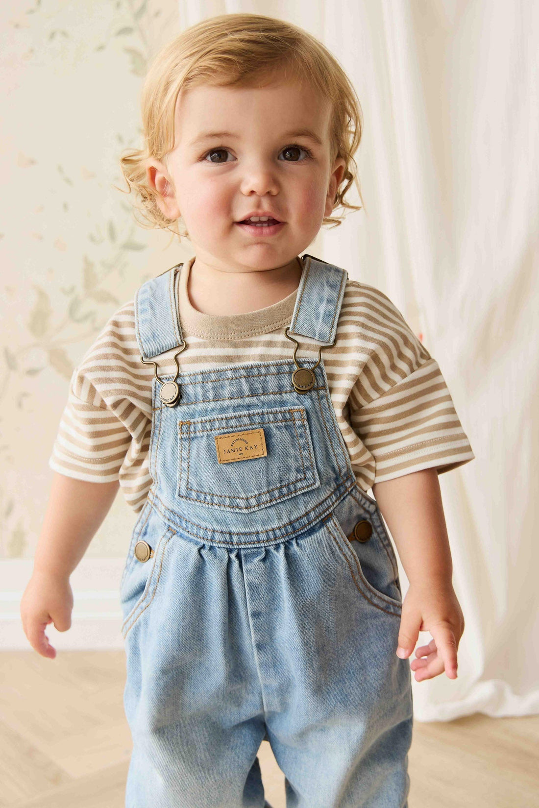 Cecil Overall - Antique Blue Childrens Overall from Jamie Kay Australia