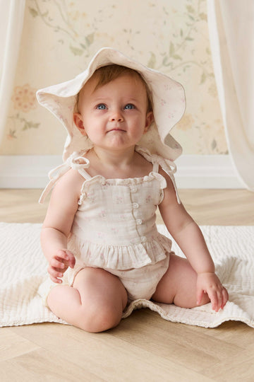 Organic Cotton Muslin Mirabel Top - Pauline Pink Childrens Top from Jamie Kay Australia