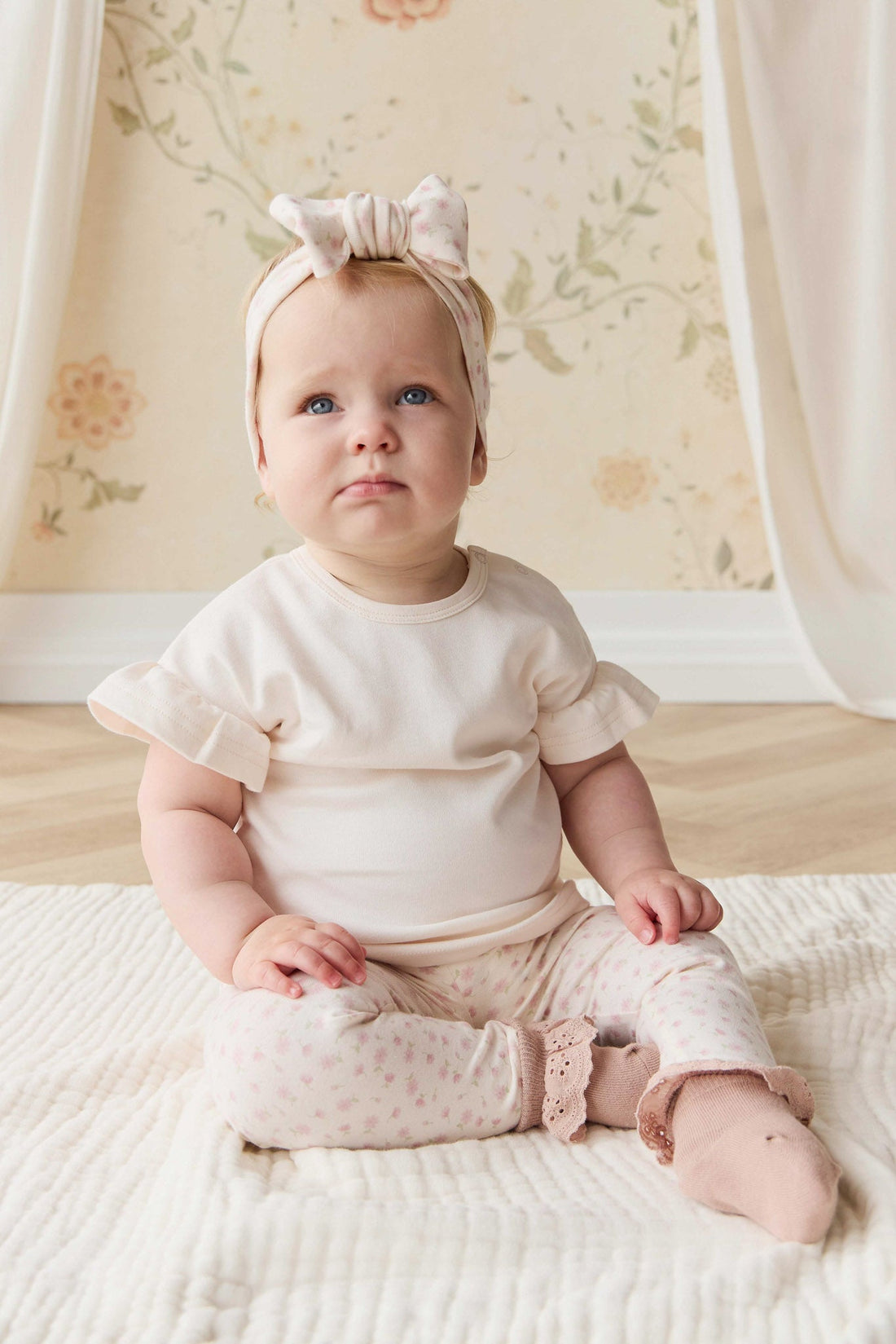 Pima Cotton Antoinette Top - Blushed Rose Childrens Top from Jamie Kay Australia