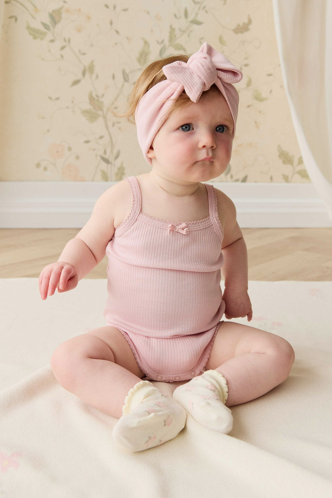 Organic Cotton Modal Singlet Bodysuit - Trinket Childrens Bodysuit from Jamie Kay Australia