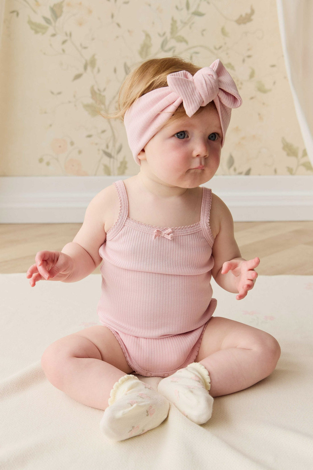 Organic Cotton Modal Singlet Bodysuit - Trinket Childrens Bodysuit from Jamie Kay Australia