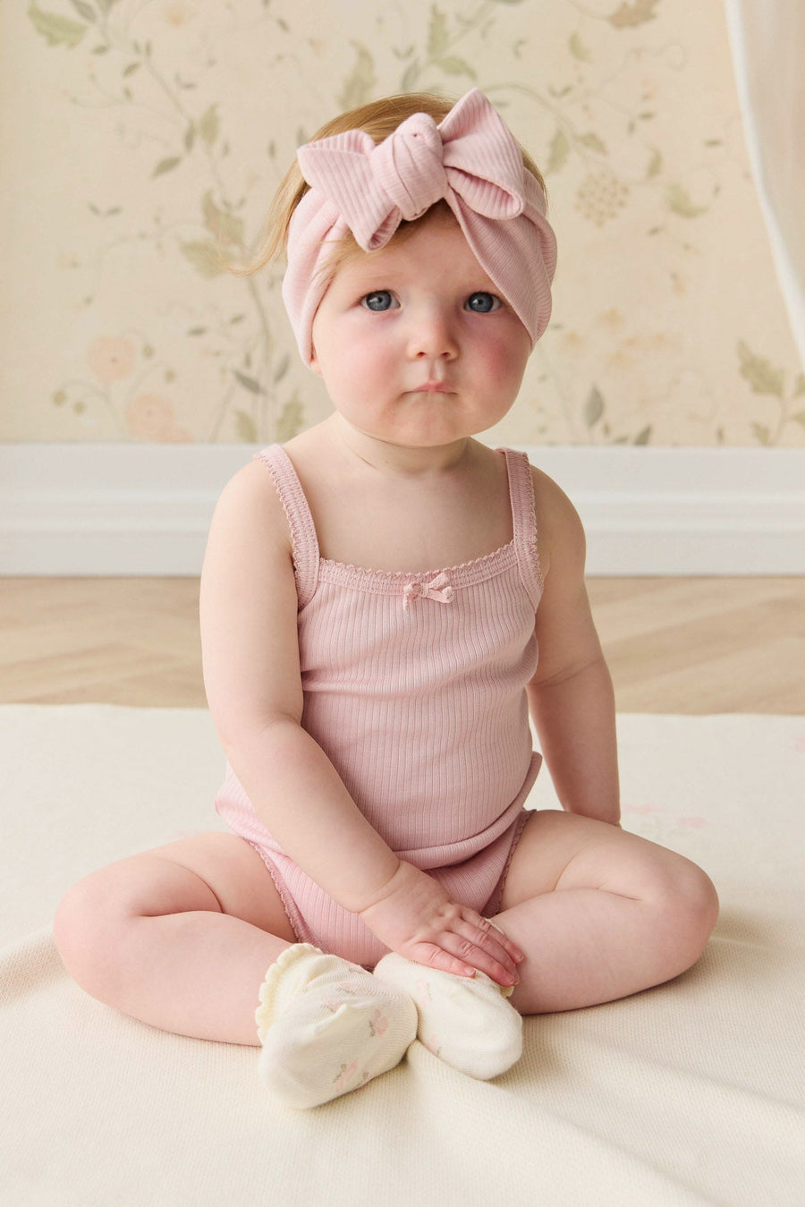Organic Cotton Modal Singlet Bodysuit - Trinket Childrens Bodysuit from Jamie Kay Australia
