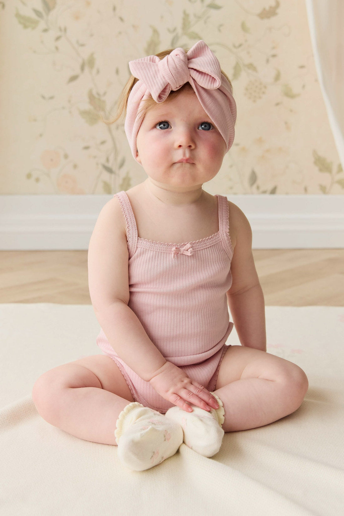 Organic Cotton Modal Singlet Bodysuit - Trinket Childrens Bodysuit from Jamie Kay Australia