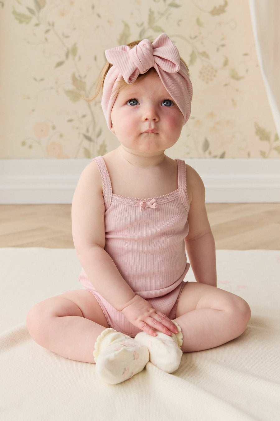 Organic Cotton Modal Singlet Bodysuit - Trinket Childrens Bodysuit from Jamie Kay Australia