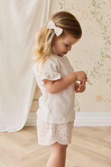 Organic Cotton Monroe Short - Victoria Blush Childrens Short from Jamie Kay Australia