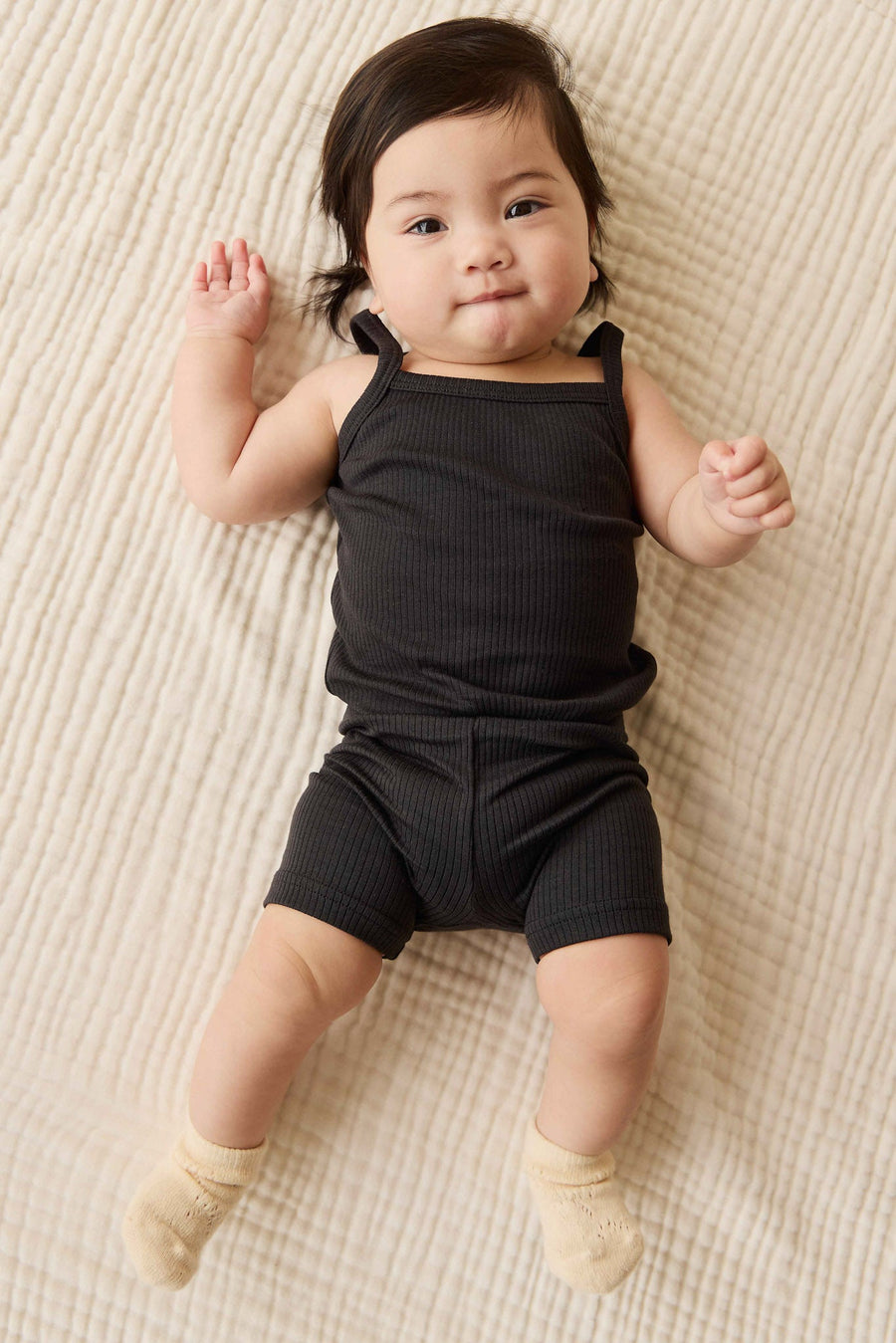 Organic Cotton Modal Elisa Bike Short - Ebony Childrens Short from Jamie Kay Australia